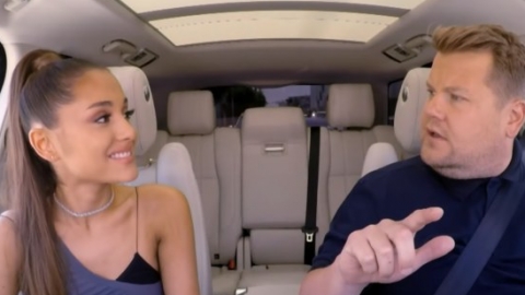 Ariana Grande desmente rumores sobre gravidez e imita Céline Dion no Carpool Karaoke. Veja!