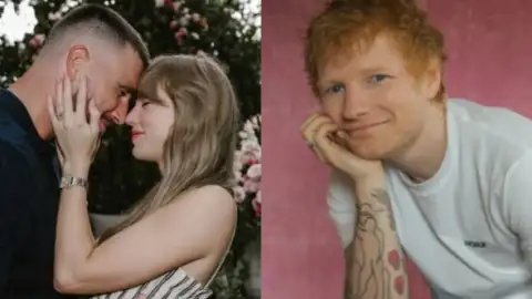 Taylor Swift sugere que Ed Sheeran pode tocar em seu casamento: "Vai ser difícil impedi-lo"